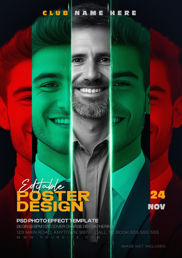 PSD moderne posterontwerp
