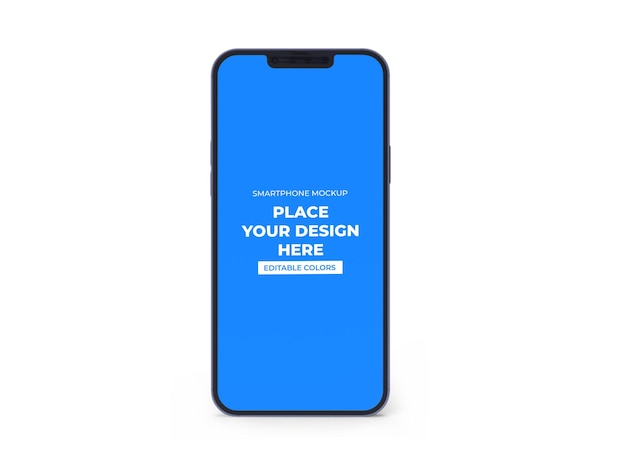 Moderne smartphone mockup-sjabloon geïsoleerd