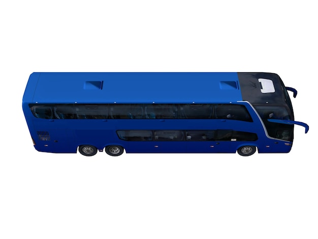 Moderne stadsbus op een levendige straat