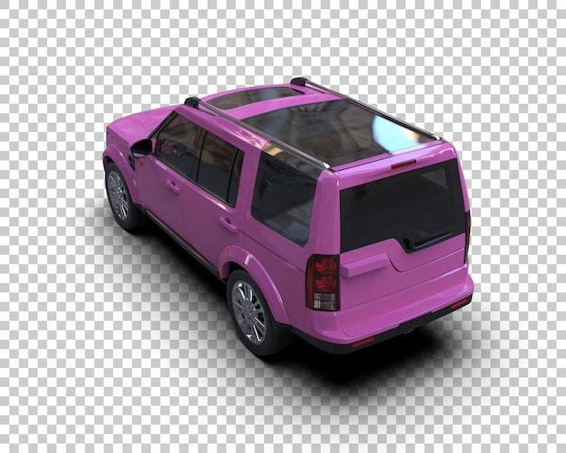 Moderne SUV geïsoleerd op de achtergrond 3D rendering illustratie
