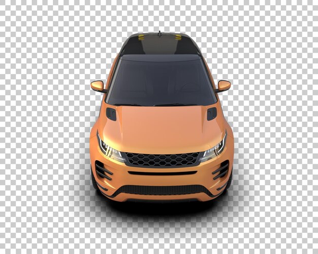 Moderne SUV geïsoleerd op de achtergrond 3D rendering illustratie