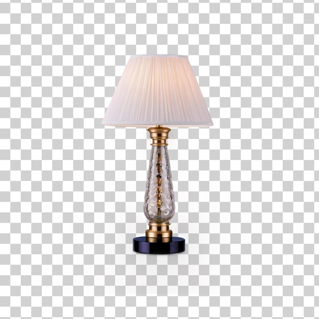 Moderne tafellamp geïsoleerd op een doorzichtige achtergrond Elegante verlichting