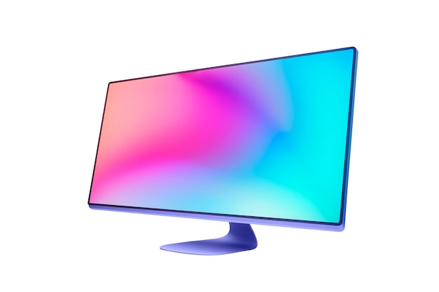 Moderne tv-skærm isoleret