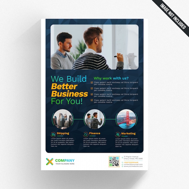 PSD moderne zakelijke brochure mockup