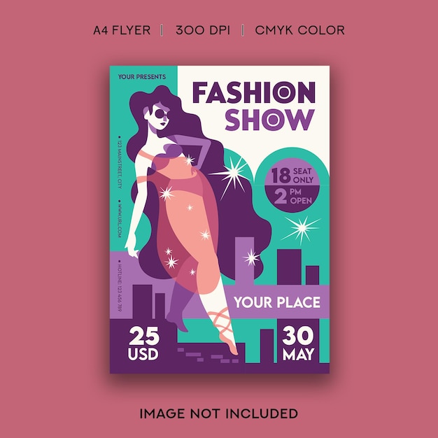 PSD modeshow flyer