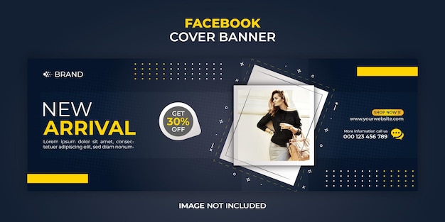 PSD modeverkoopbanner of facebook-omslagsjabloon