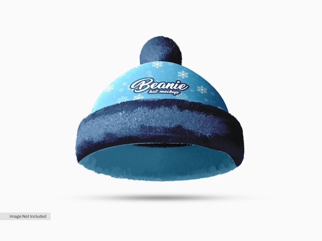 Modra Zimowa Czapka Beanie