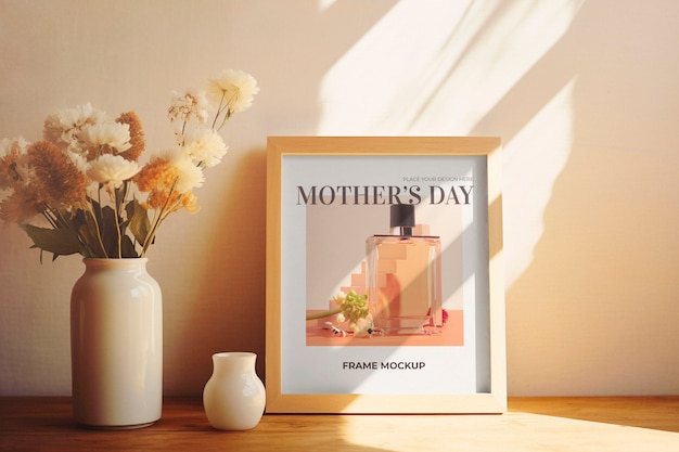 Moederdagviering met frame