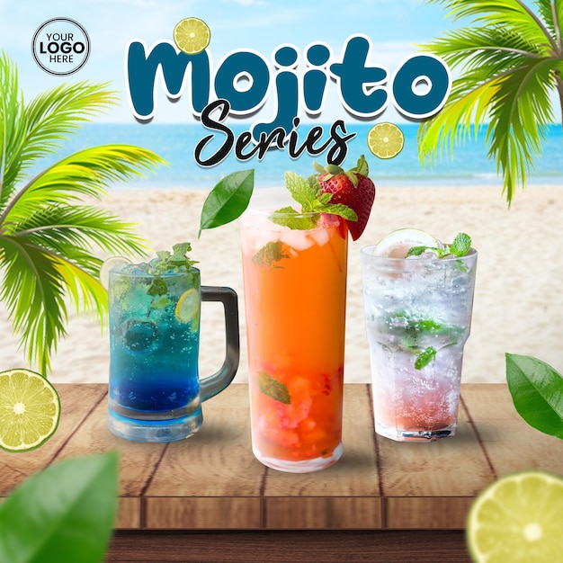 PSD mojitos-serie voedingsontwerp