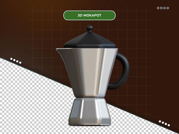 PSD icona mokapot 3d