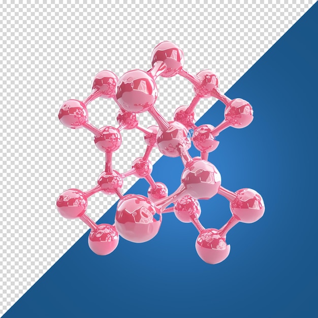 PSD 分子モデリング 白い背景