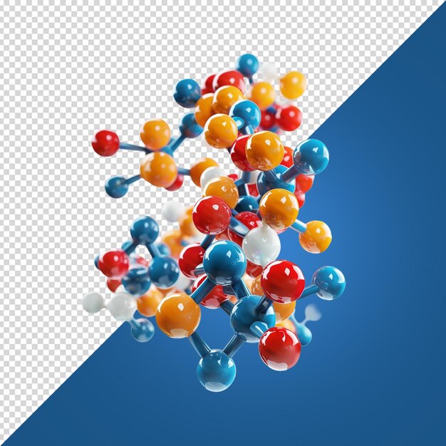 PSD 分子モデリング 白い背景