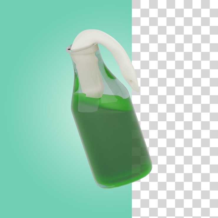 PSD molotov cocktail 3d icon
