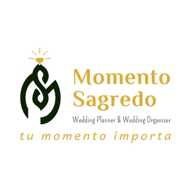 Momento sagrado logo wedding planner e organizzatore di matrimoni