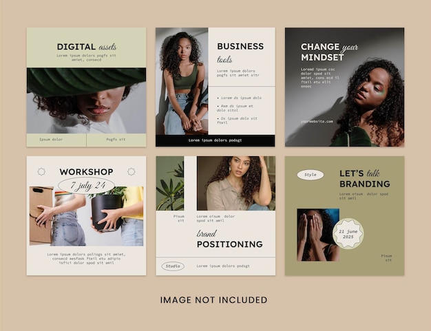 PSD mona instagram post template vol3