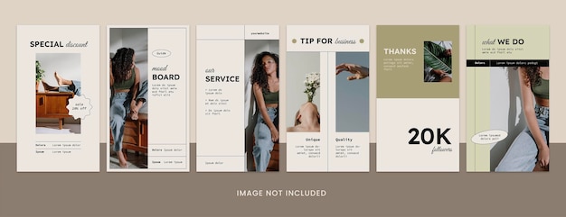 mona instagram story template vol1