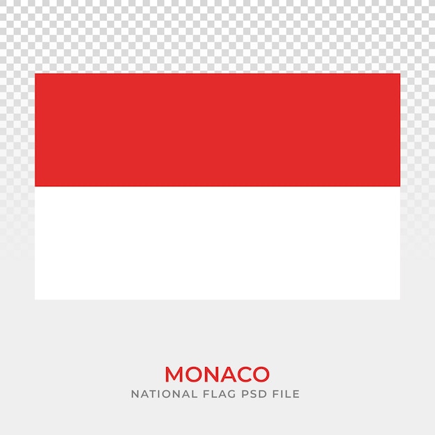 PSD monaco national flag psd file