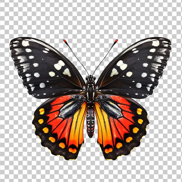 PSD monarch butterfly in cartoon style