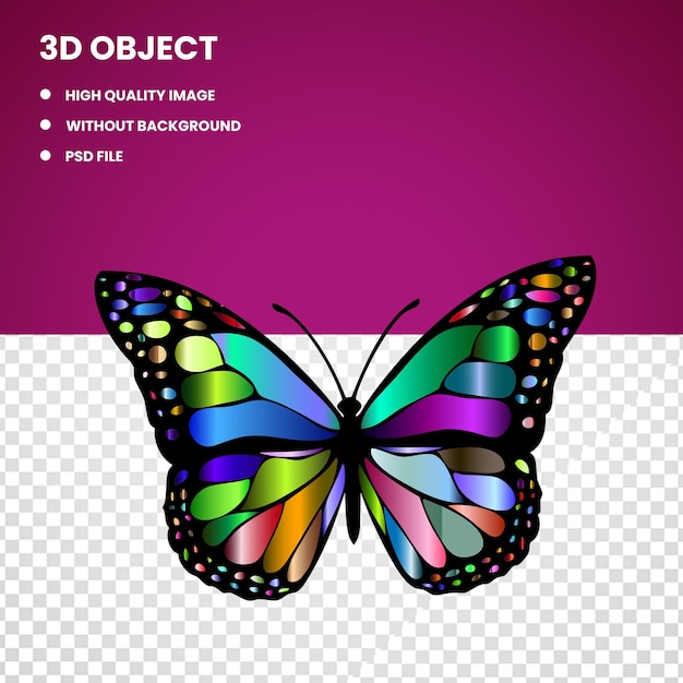 PSD Цвет бабочки-монархи