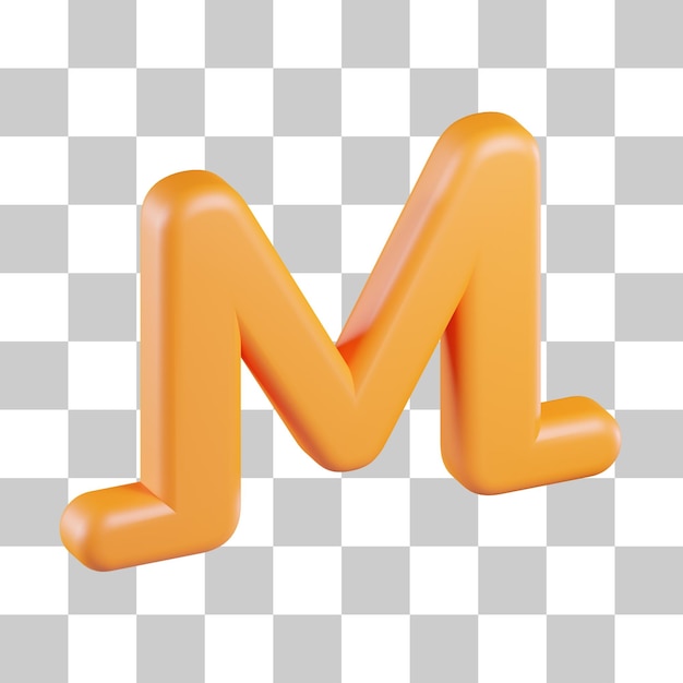 Monero cryptocurrency symbol 3d icon