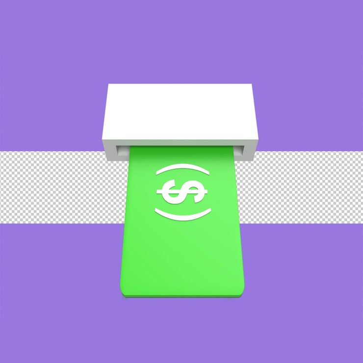 PSD money 3d icon model cartoon style concept render illustration