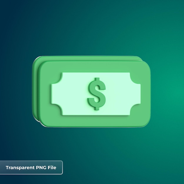 PSD money 3d icon