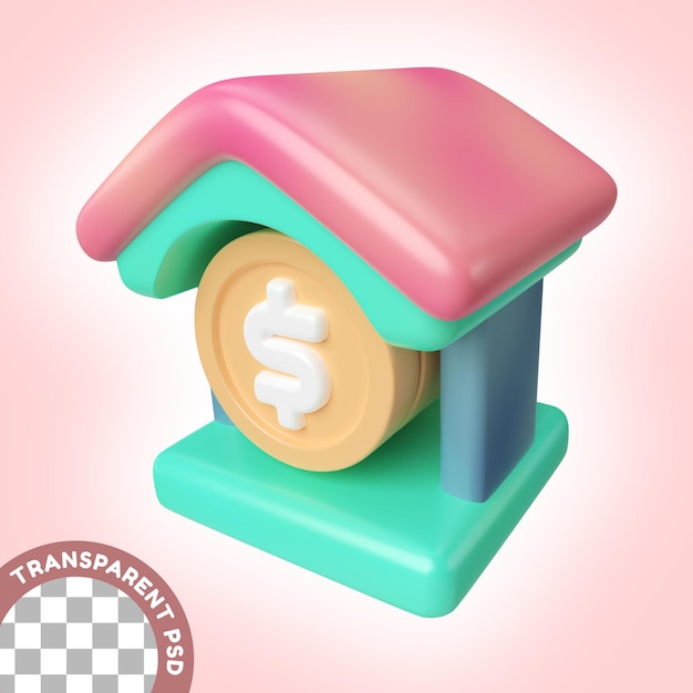 Money 3d illustration icon