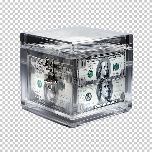 Money box concept png isolated on transparent background