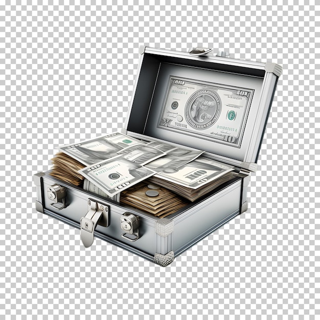 PSD money box concept png isolated on transparent background