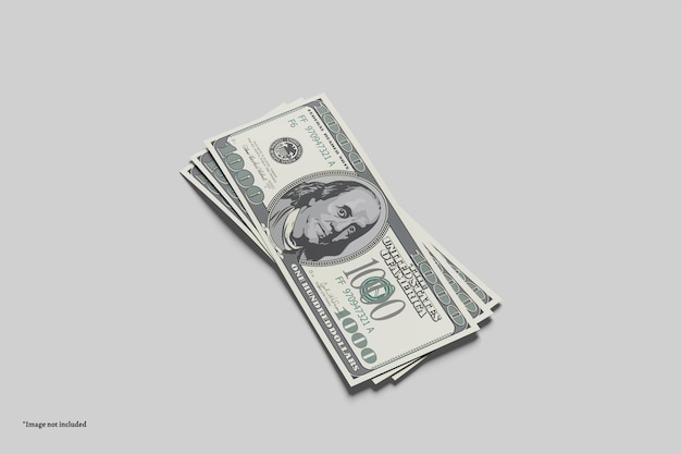 PSD money cash mockup