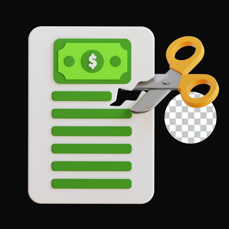 PSD 3d-икона money cut