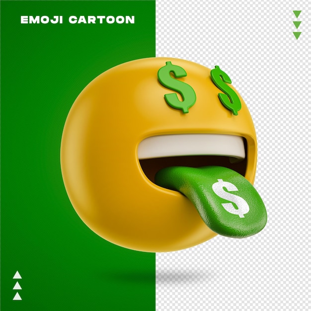 PSD money face emoji