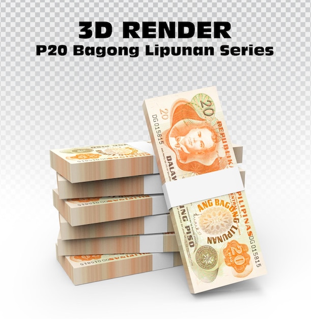 Money P20BagongLipunanシリーズ3Dレンダリング