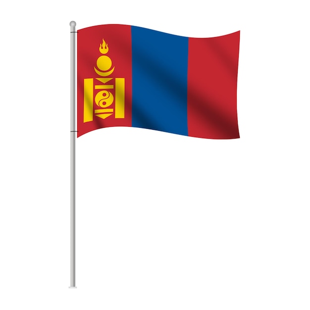 Mongolia Flag Pattern Design Country Frag JPG