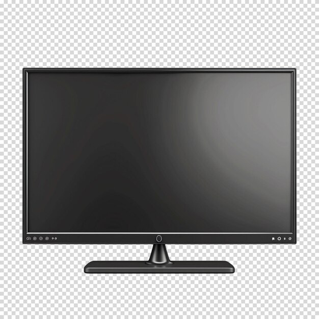 PSD monitor isolated on transparent background