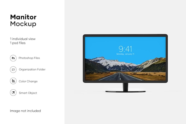 PSD monitor mockup