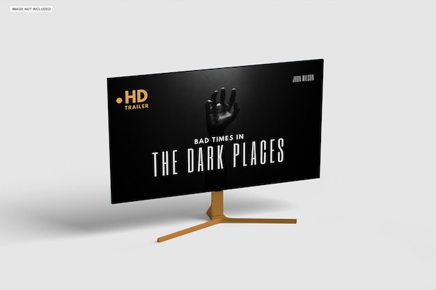 PSD monitor tv mockup