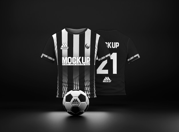 Monochromatisch voetbalmodel