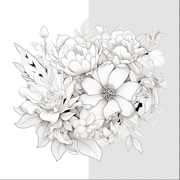 PSD monochrome botanicals inspire creators elevate design projects