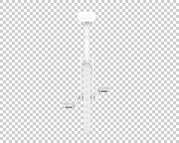 PSD 透明な背景 3 d レンダリング図に分離された一輪車