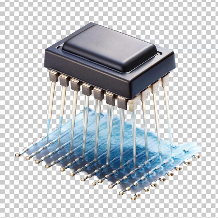 PSD monsoon proof electronics on transparent background
