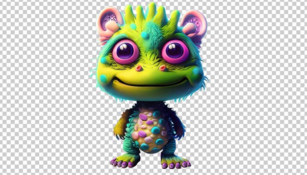 PSD monster cartoon