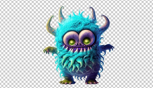 PSD monster cartoon