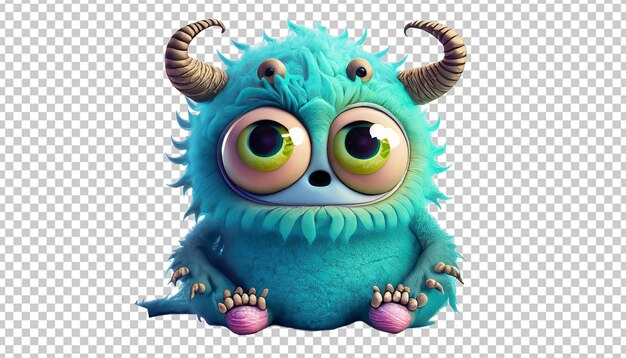 PSD monster cartoon