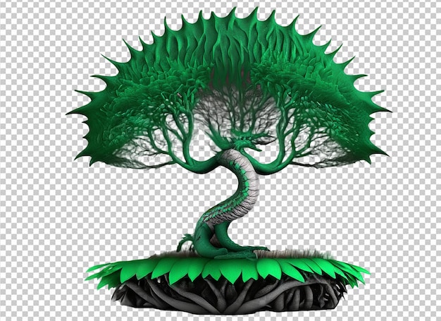 PSD monster dragon tree