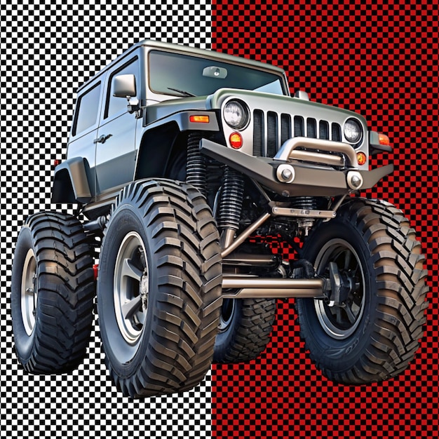 Monster truck on transparent background