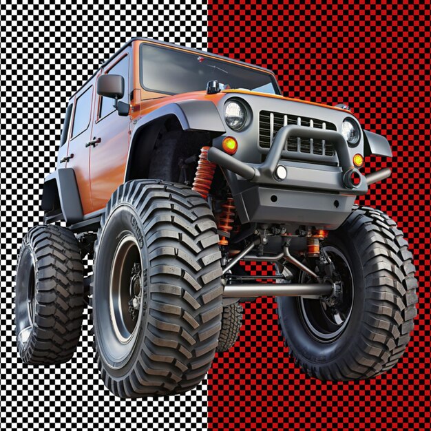 Monster truck on transparent background