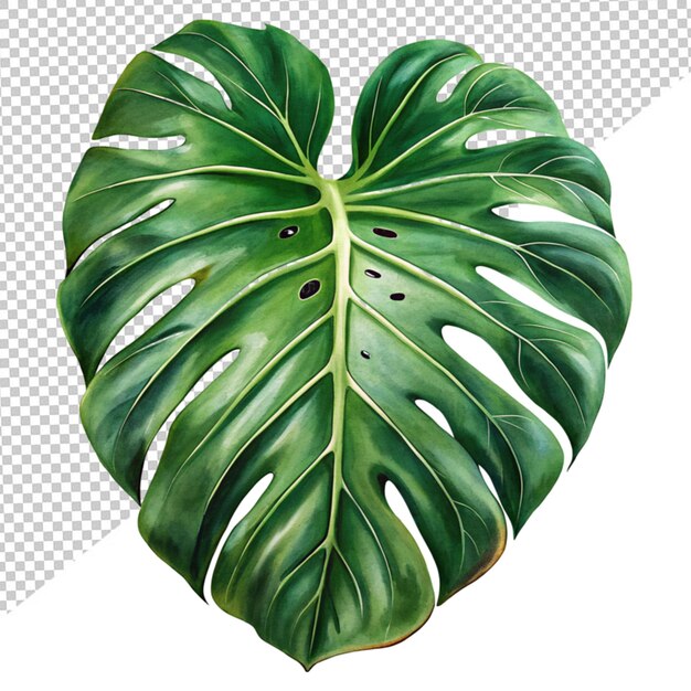 PSD monstera deliciosa on transparent background