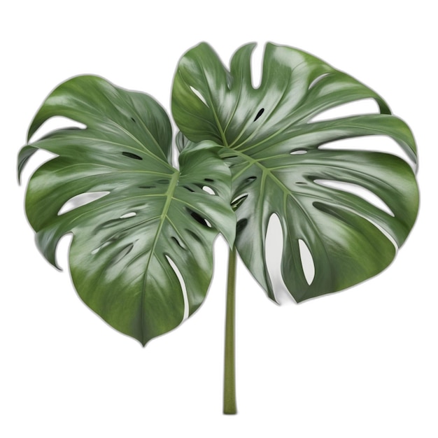 PSD monstera plant psd on a white background