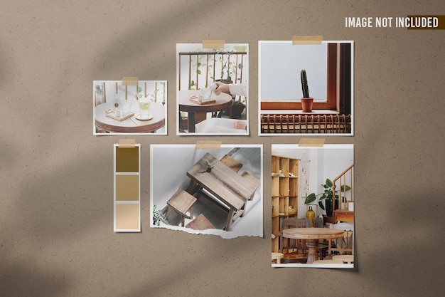 Moodboard foto mockup design